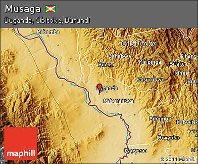 Physical 3D Map of Musaga