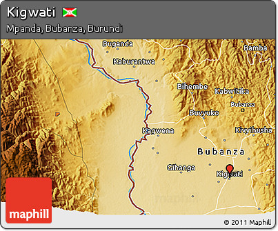 Physical 3D Map of Kigwati