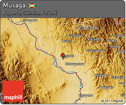 Physical 3D Map of Musaga