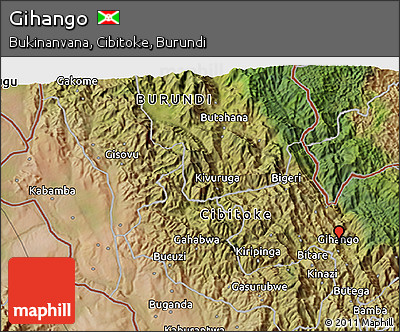 Satellite 3D Map of Gihango
