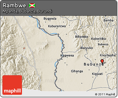 Shaded Relief 3D Map of Rambwe