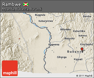 Shaded Relief 3D Map of Rambwe
