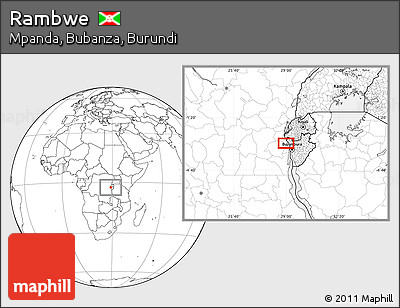 Blank Location Map of Rambwe