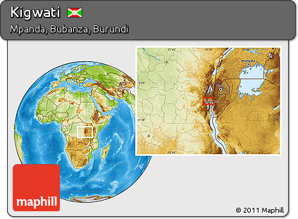 Physical Location Map of Kigwati
