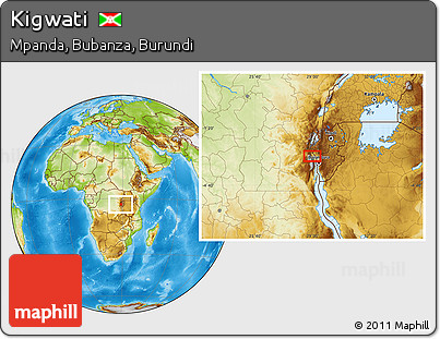 Physical Location Map of Kigwati