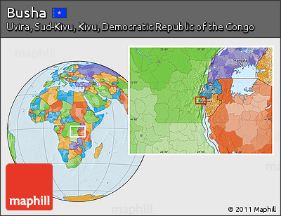 Political Location Map of Busha