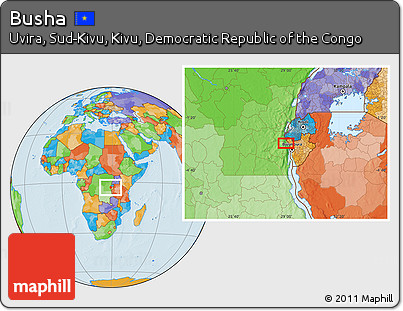 Political Location Map of Busha