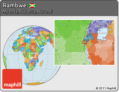 Political Location Map of Rambwe