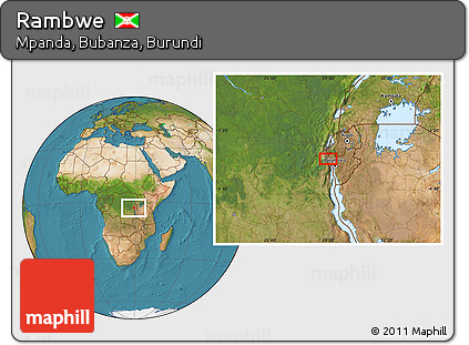 Satellite Location Map of Rambwe