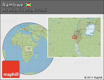 Savanna Style Location Map of Rambwe