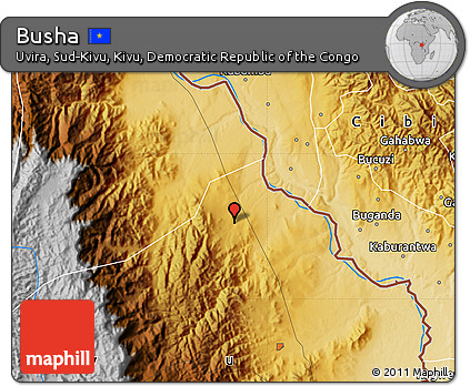 Physical Map of Busha