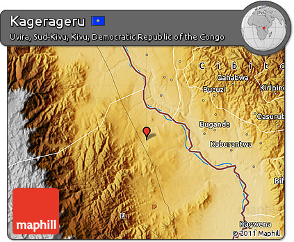 Physical Map of Kagerageru