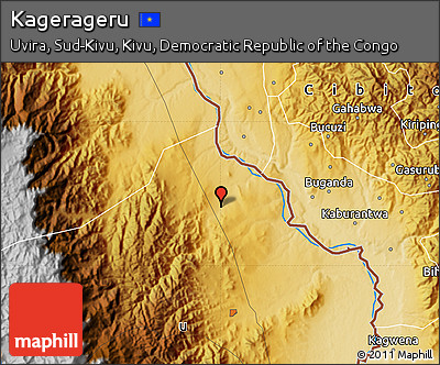 Physical Map of Kagerageru