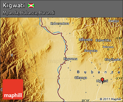 Physical Map of Kigwati