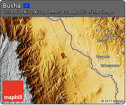 Physical Map of Busha