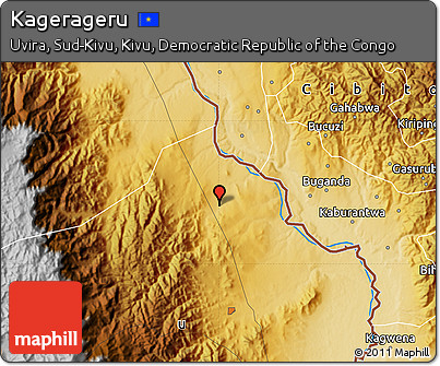 Physical Map of Kagerageru