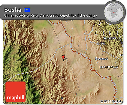 Satellite Map of Busha