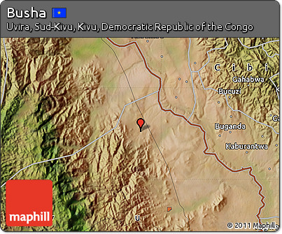 Satellite Map of Busha