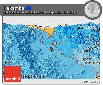Political Panoramic Map of Kakamba
