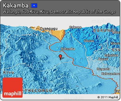 Political Panoramic Map of Kakamba