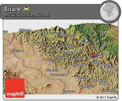 Satellite Panoramic Map of Bitare