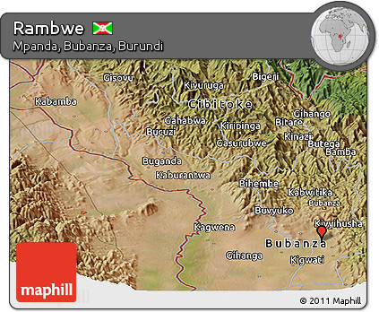Satellite Panoramic Map of Rambwe