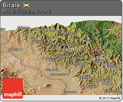 Satellite Panoramic Map of Bitare