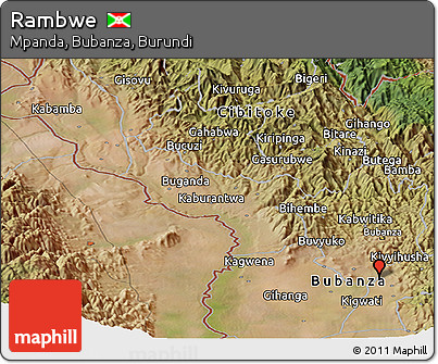 Satellite Panoramic Map of Rambwe