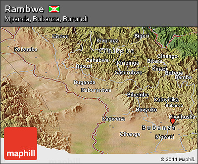 Satellite Panoramic Map of Rambwe