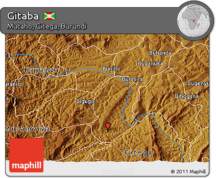Physical 3D Map of Gitaba