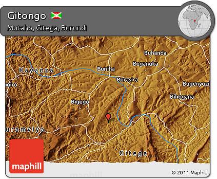 Physical 3D Map of Gitongo