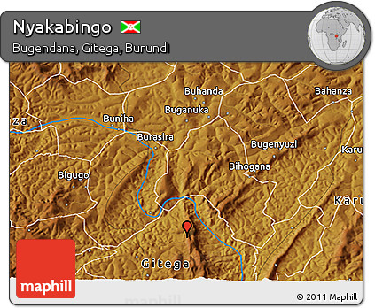 Physical 3D Map of Nyakabingo