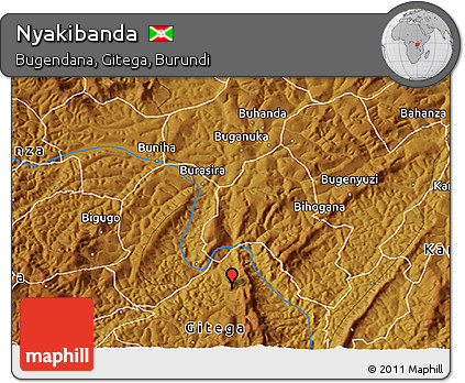 Physical 3D Map of Nyakibanda