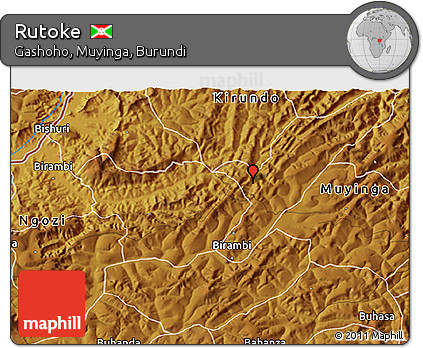 Physical 3D Map of Rutoke