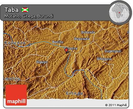 Physical 3D Map of Taba