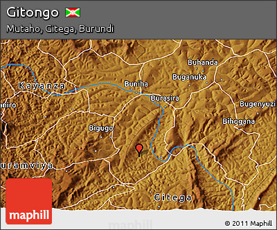 Physical 3D Map of Gitongo