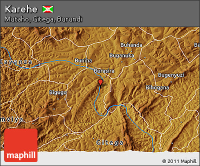 Physical 3D Map of Karehe