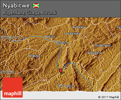 Physical 3D Map of Nyabitwe