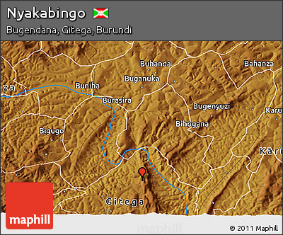 Physical 3D Map of Nyakabingo