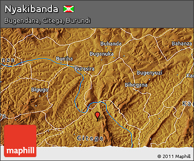 Physical 3D Map of Nyakibanda