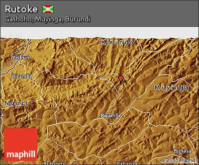 Physical 3D Map of Rutoke