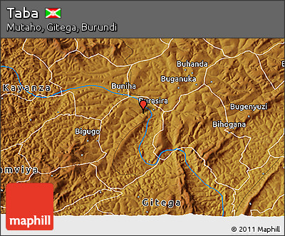 Physical 3D Map of Taba
