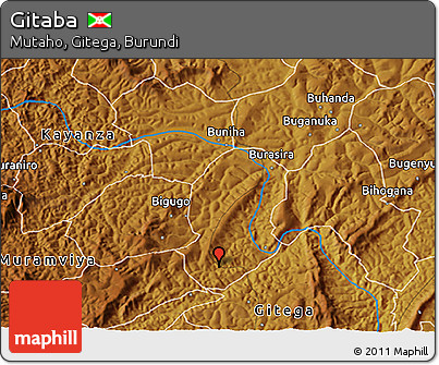 Physical 3D Map of Gitaba