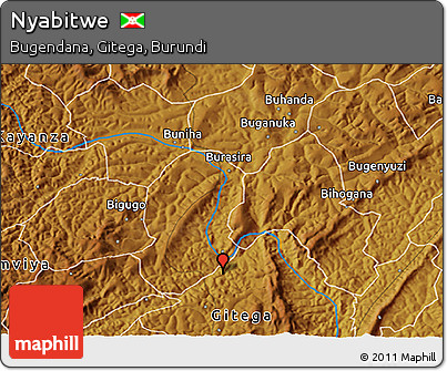 Physical 3D Map of Nyabitwe