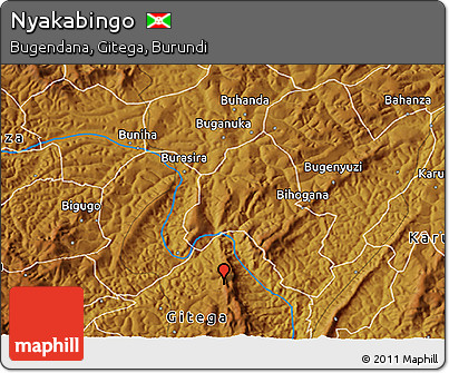 Physical 3D Map of Nyakabingo