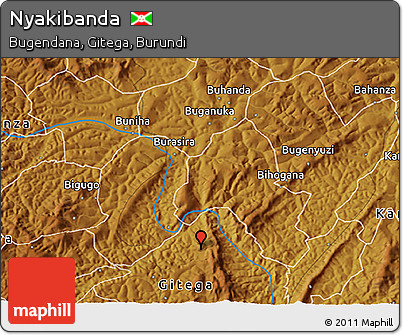 Physical 3D Map of Nyakibanda