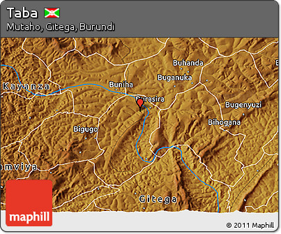 Physical 3D Map of Taba