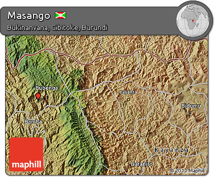 Satellite 3D Map of Masango