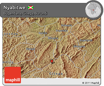 Satellite 3D Map of Nyabitwe