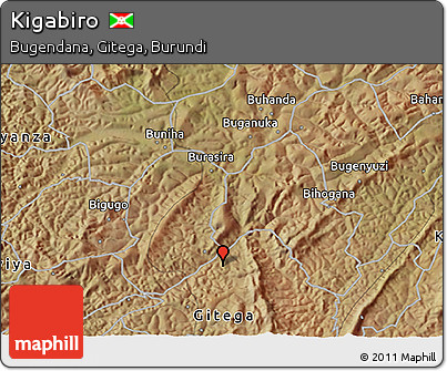 Satellite 3D Map of Kigabiro